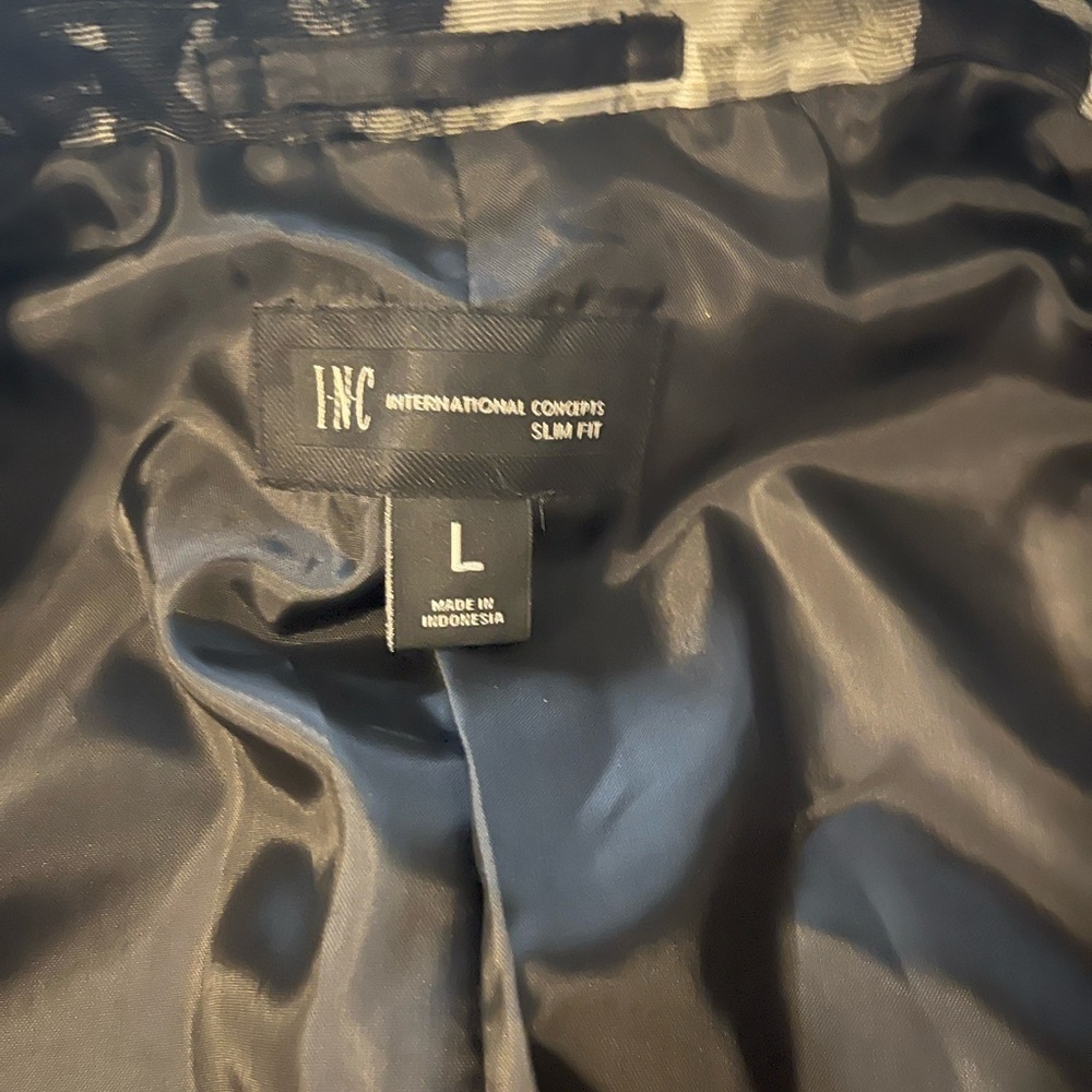 INC International Concepts Monochrome Floral Blazer - Picture 4 of 5